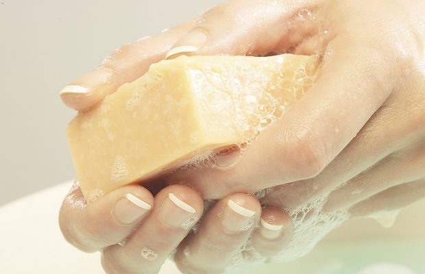 Is washing hands with just water OK?